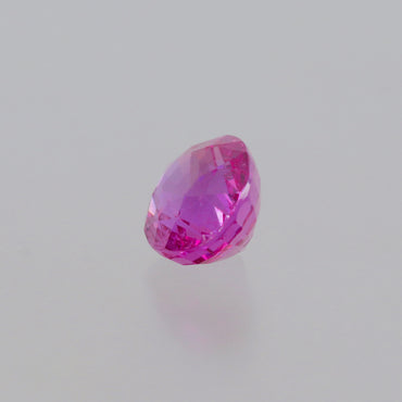 Naturlig, levende lyserød safir 3,00 ct ubehandlet oval ædelsten. Oprindelse i Sri Lanka certificeret af Guild.