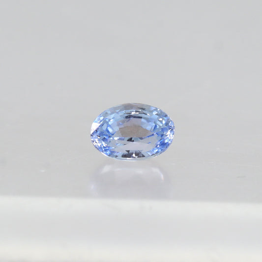 Natural Fancy Sapphire 1 Ct – Light Violet-Blue Oval Cut Gemstone from Sri Lanka