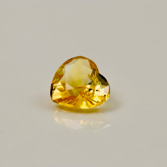 Natural Yellow Sapphire – 2.01 ct Heart-Shaped Faceted Gemstone