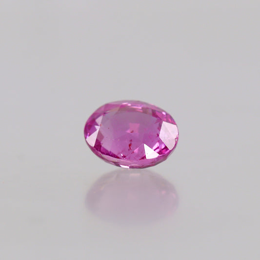 Naturlig, levende lyserød safir 3,00 ct ubehandlet oval ædelsten. Oprindelse i Sri Lanka certificeret af Guild.