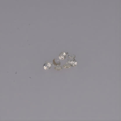 Unheated White Sapphire 1.5 mm – Calibrated Round Cut | Natural Loose Gemstones | Set of 5 Stones
