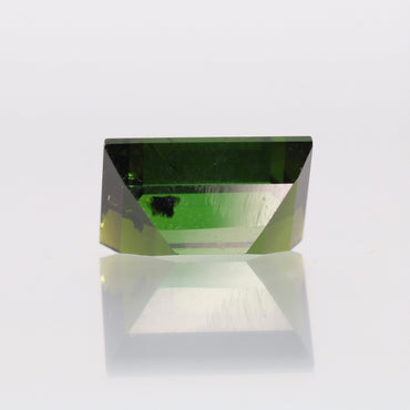 Naturlig grøn turmalin 8,60 ct. slebet rektangulær ædelsten