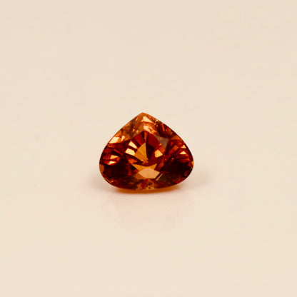 Natural Mali Garnet – 3.13 ct Heart-Shaped Faceted Gemstone