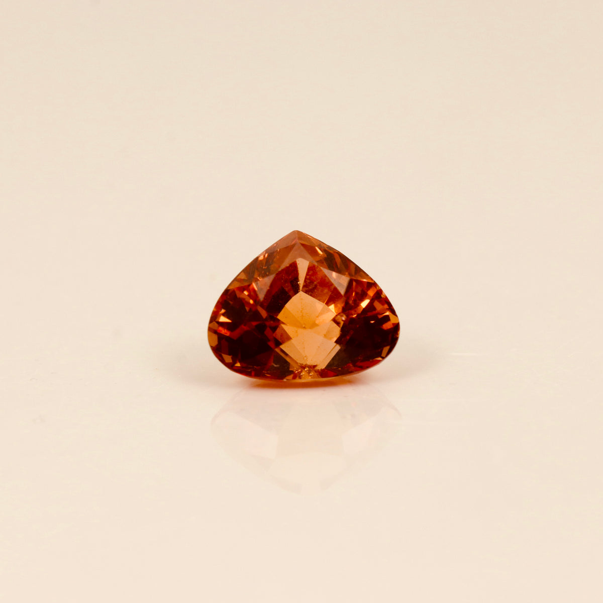 Natural Mali Garnet – 3.13 ct Heart-Shaped Faceted Gemstone