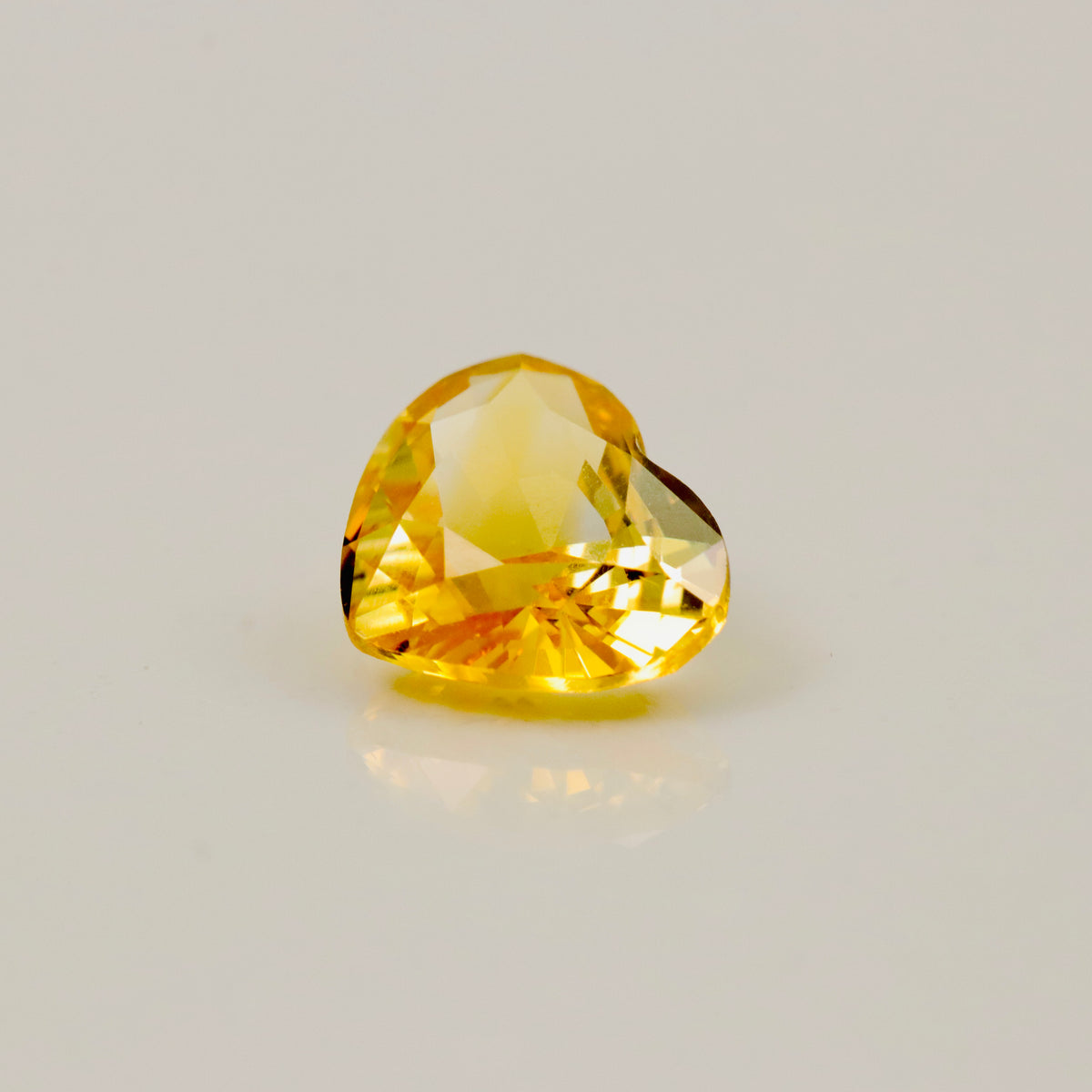 Natural Yellow Sapphire – 2.01 ct Heart-Shaped Faceted Gemstone