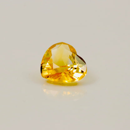 Natural Yellow Sapphire – 2.01 ct Heart-Shaped Faceted Gemstone