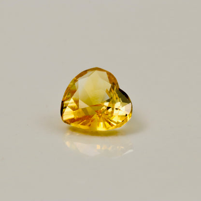 Natural Yellow Sapphire – 2.01 ct Heart-Shaped Faceted Gemstone