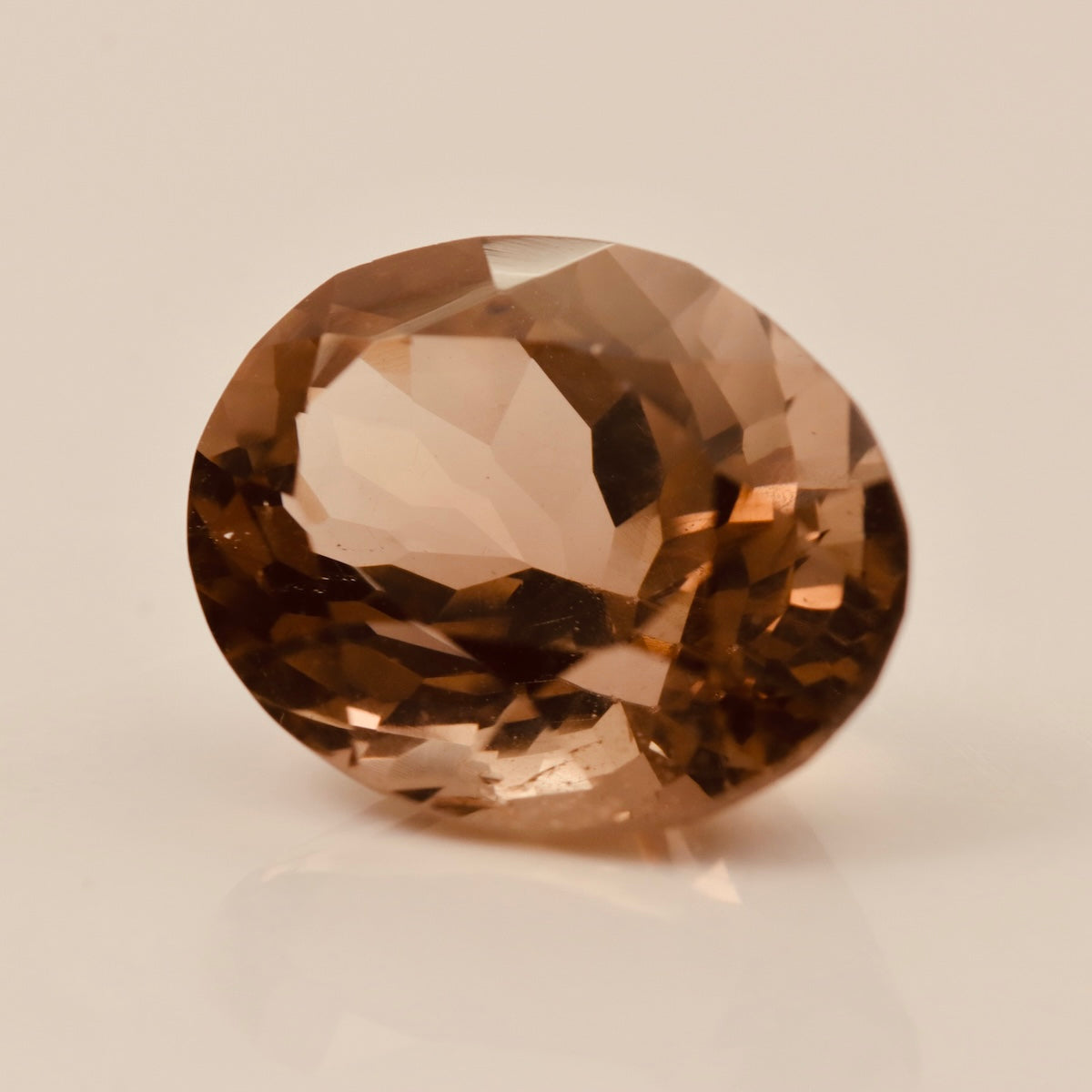 Natural Smoky Quartz – 9.70 ct Oval Faceted Gemstone