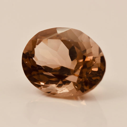Natural Smoky Quartz – 9.70 ct Oval Faceted Gemstone