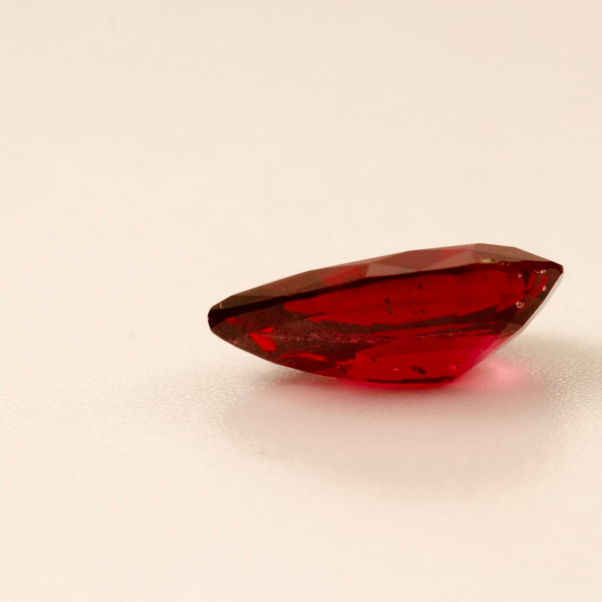 Natural Red Garnet – 6.05 ct Pear-Shaped Faceted Gemstone