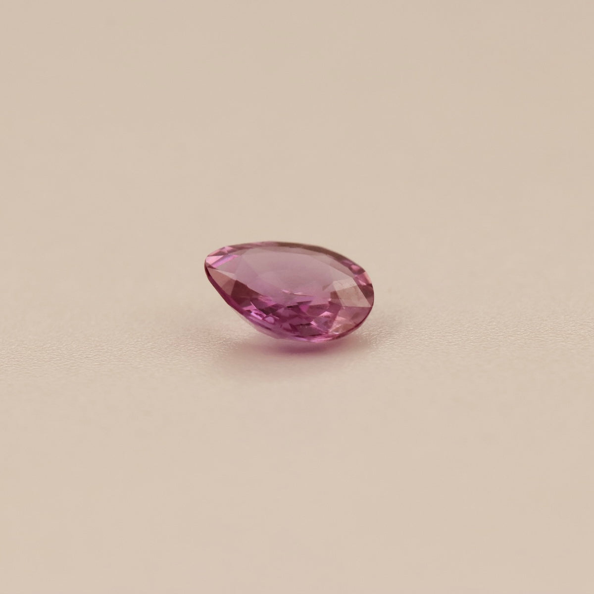 Natural Pink Sapphire – 1.10 ct Pear-Shaped Faceted Gemstone