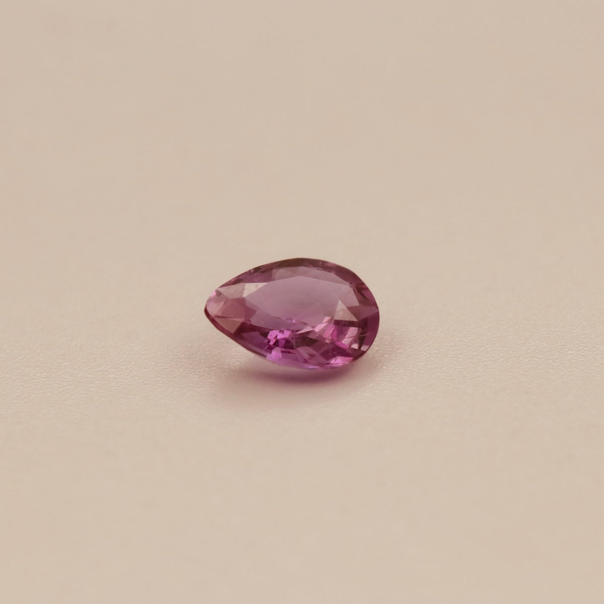 Natural Pink Sapphire – 1.10 ct Pear-Shaped Faceted Gemstone