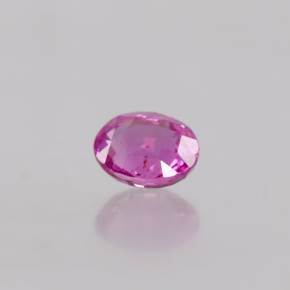 Natural Vivid Pink Sapphire 3.00ct Untreated Oval Gemstone Sri Lanka Origin Certified by Guild
