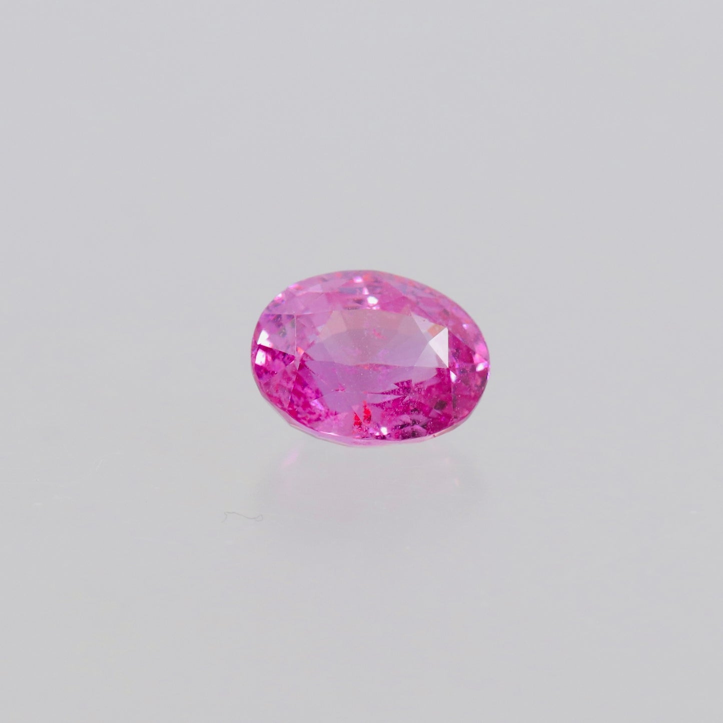 Natural Vivid Pink Sapphire 3.00ct Untreated Oval Gemstone Sri Lanka Origin Certified by Guild