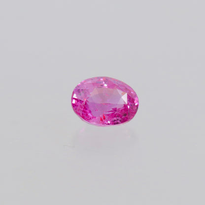 Natural Vivid Pink Sapphire 3.00ct Untreated Oval Gemstone Sri Lanka Origin Certified by Guild