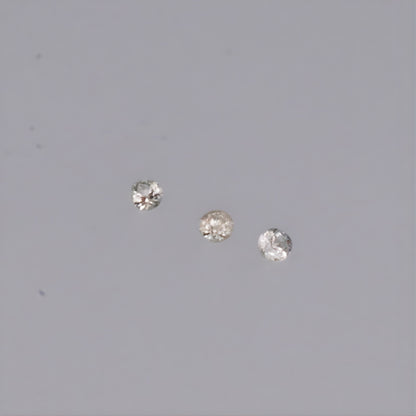 Unheated White Sapphire 1.5 mm – Calibrated Round Cut | Natural Loose Gemstones | Set of 5 Stones