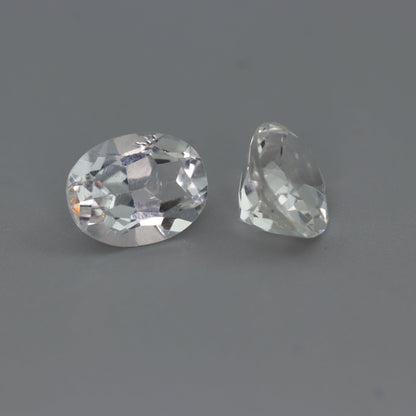 White Topaz – 4.37 ct Pair – Oval Cut – Natural – Sri Lanka