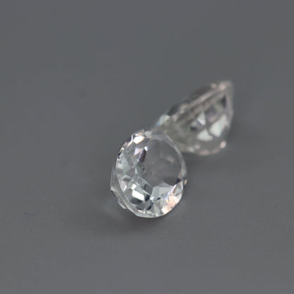 White Topaz – 4.37 ct Pair – Oval Cut – Natural – Sri Lanka