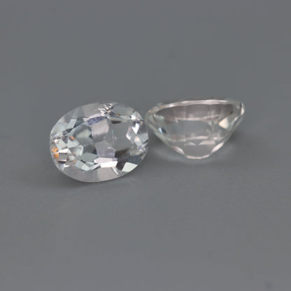 White Topaz – 4.37 ct Pair – Oval Cut – Natural – Sri Lanka