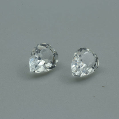 White Topaz – 2.90 ct (Pair) – Pear Cut – Natural – Sri Lanka