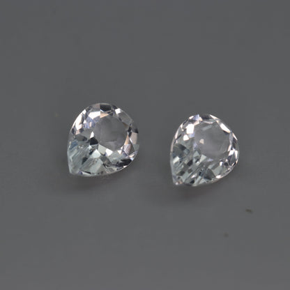 White Topaz – 2.90 ct (Pair) – Pear Cut – Natural – Sri Lanka