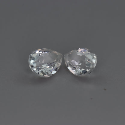 White Topaz – 2.90 ct (Pair) – Pear Cut – Natural – Sri Lanka