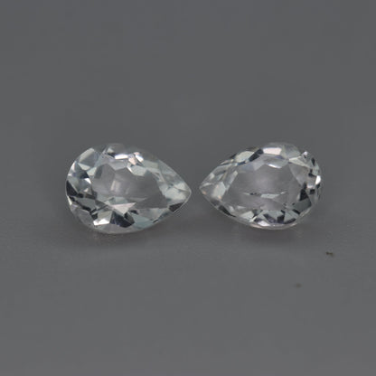 White Topaz – 2.90 ct (Pair) – Pear Cut – Natural – Sri Lanka