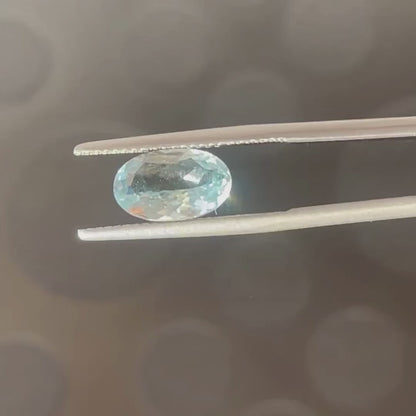 Akvamarin – 2,05 ct – Oval facetteret – Naturlig – Sri Lanka