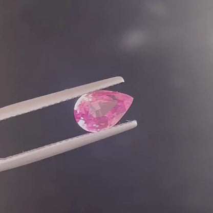 Padparadscha Sapphire – 2.05 ct – Pear Cut – Natural & Unheated – Sri Lanka