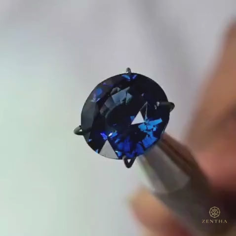 Round Faceted – Natural & Unheated Blue Sapphire