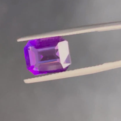 Amethyst – 4.25 ct – Emerald Cut – Natural – Sri Lanka