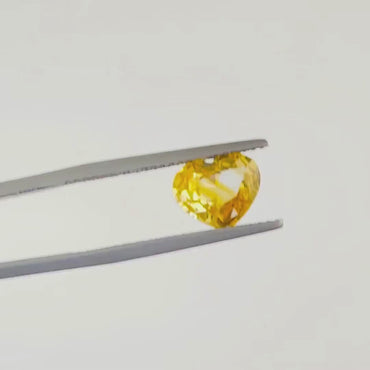Natural Yellow Sapphire – 2.01 ct Heart-Shaped Faceted Gemstone