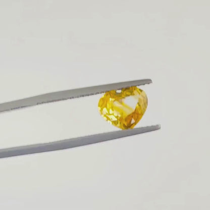 Natural Yellow Sapphire – 2.01 ct Heart-Shaped Faceted Gemstone