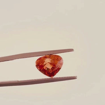 Natural Mali Garnet – 3.13 ct Heart-Shaped Faceted Gemstone